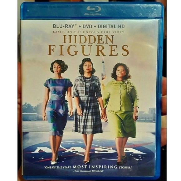 Hidden Figures Blu-Ray Disc True Story Nana Movie - Picture 2 of 4
